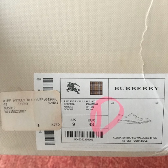 BURBERRY PRORSUM ALLIGATOR SKIN SHOES - Picture 5 of 5